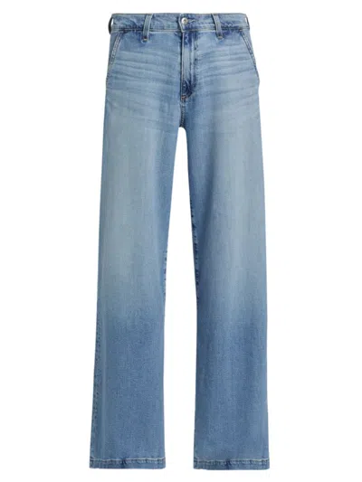 Ag Women's Stella Mid-rise Wide-leg Jeans In Dune