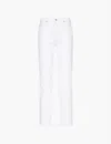 Ag Brinley Mid Rise Classic Straight Leg Jeans In White
