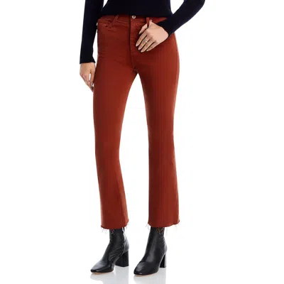 Ag Womens High Rise Cropped Bootcut Pants In Multi