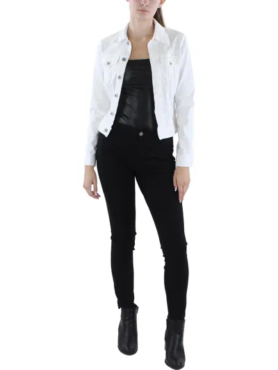 Ag Robyn Buttoned Denim Jacket In White