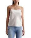 Ag Yenna Classic Cami Top In Champne In White