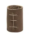 Ag10 Alberto Gallinari Leather And Silver Ring