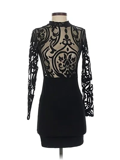 Pre-owned A'gaci Cocktail Dress In Black