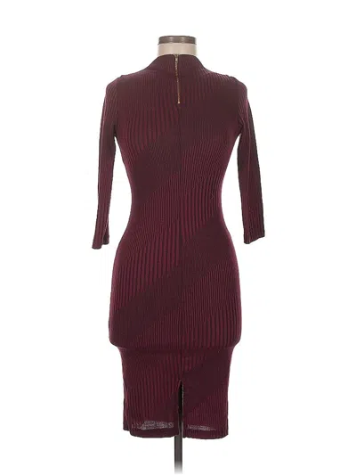 Pre-owned A'gaci Cocktail Dress In Burgundy
