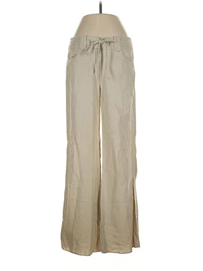 Pre-owned A'gaci Linen Pants In Tan