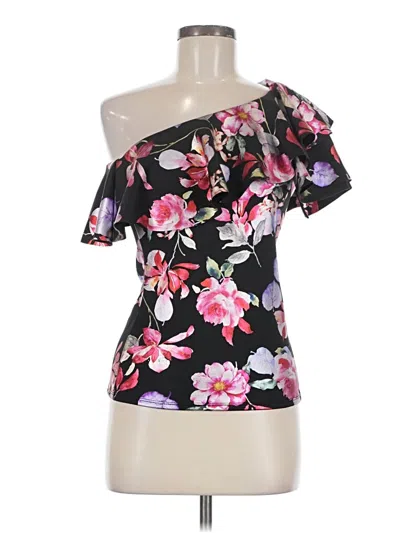 A'gaci Short Sleeve Blouse In Black