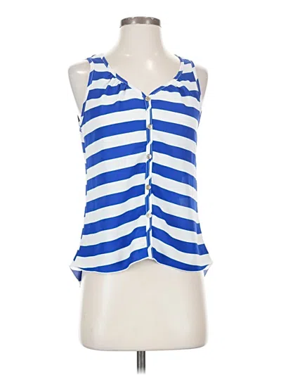 Pre-owned A'gaci Sleeveless Blouse In Blue