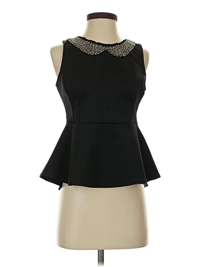 Pre-owned A'gaci Tank Top Black Halter Neckline Tops