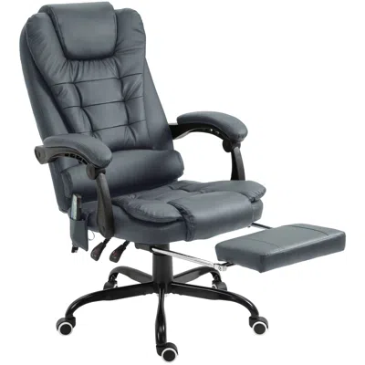 Agah 7-point Vibrating Massage Office Chair High Back Massaging Office Desk Chair With Lumbar Support, Fo In Blue
