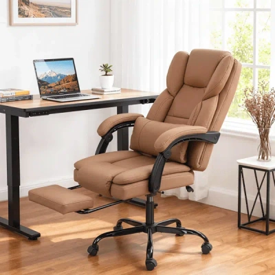 Agah Office Chair/massage Office Chair(no Shipments On Weekends) In Brown