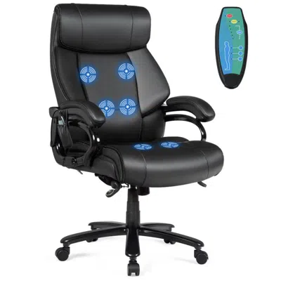 Agah Pu Leather Massage Office Chair With Thick Foam Cushion