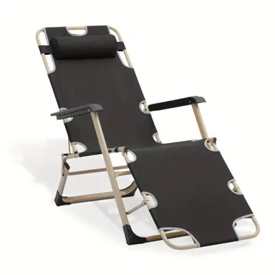 Agahome Deck Chair Black