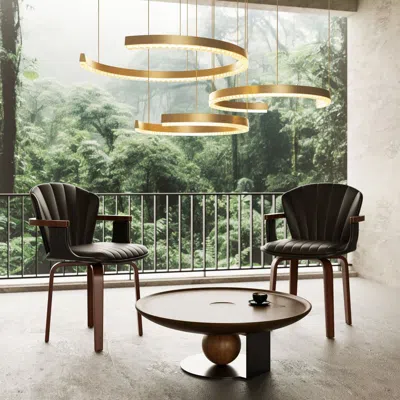 Agahome Mid-century Modern Bentwood Swivel Dining Chairs (set Of 2) - Heat-pressed Pu Leather Accent Chairs 