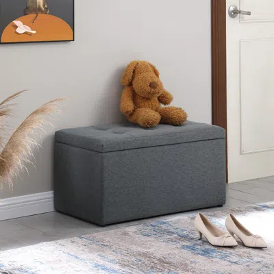 Agaile 2-in-1 Ottoman Set In Gray