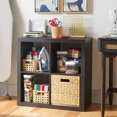 Agaile 4 Cube Storage Organizer, Charcoal In Black