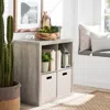 Agaile 4 Cube Storage Organizer, Rustic Gray In Gray
