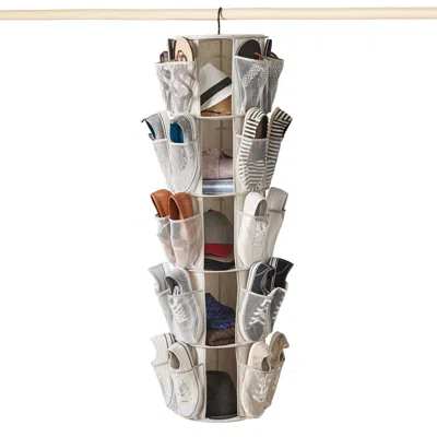 Agaile 5-tier/40-pocket Canvas Carousel Organizer - Closet Storage-hanging Storage