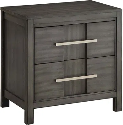 Agaile Beautiful 1pc Nightstand Transitional Style Gray Bedside Table Bedroom Furniture
