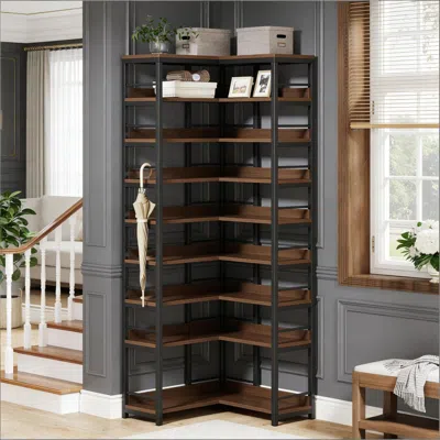 Agaile Corner Shoe Rack, Freestanding Shoe Storage Shelf In Black