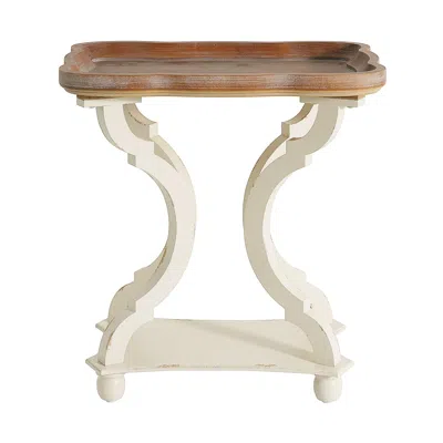 Agaile End Table(natural+white-69813.00) In Brown