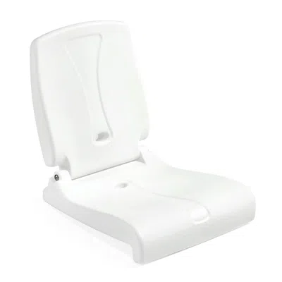 Agaile Foldable Adult Flip Seat, Portable Outdoor Chair For Poolside, Tailgating, Camping, Sporting Events, In White