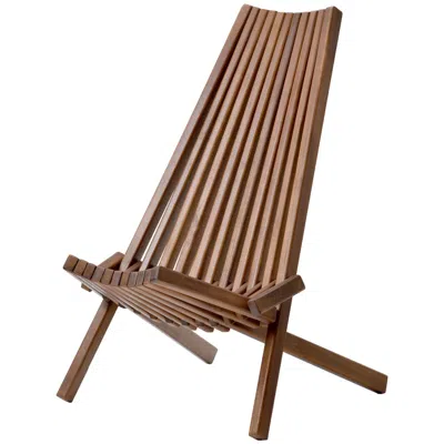 Agaile Folding Wood Chair In Brown