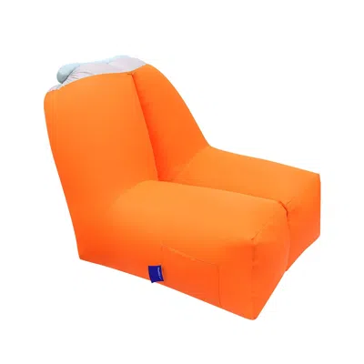 Agaile Inflatable Lounger Air Sofa Chair Couch W/ Portable Organizing Bag Waterproof Anti-leaking For Backy In Orange