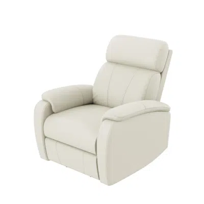 Agaile Power Recliner, Cream White Electric Sofa, Two-button Control, Living Room, Bedroom