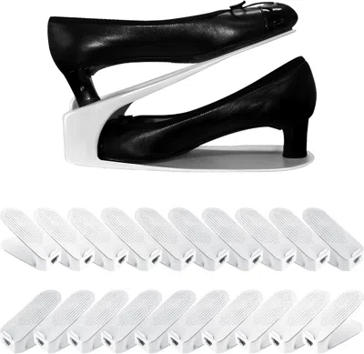 Agaile Shoe Slot Organizer 20 Pack, Space-saving Stackers For Closet, Entryway & Shoe Rack No Assembly Need In Multi