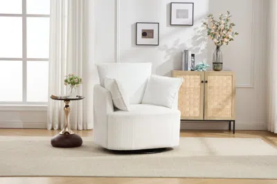 Agaile Swivel Chair In White