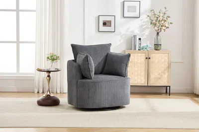 Agaile Swivel Chair In Gray