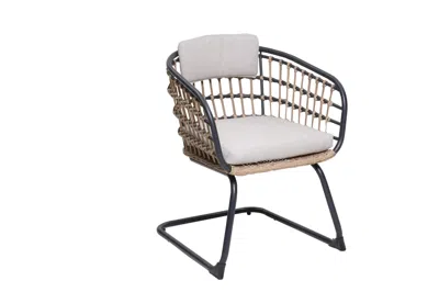 Agaile Wicker Dining Chair-set Of 2 Is Designed To Elevate Your Patio, Balcony, Or Garden Space Into A Cozy In White