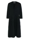 Aganovich Panelled Coat In Black