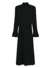 Aganovich Strap-detail Maxi Dress In Black
