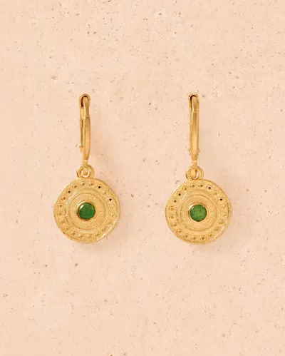 Agapée Alba Green Earrings In Gold