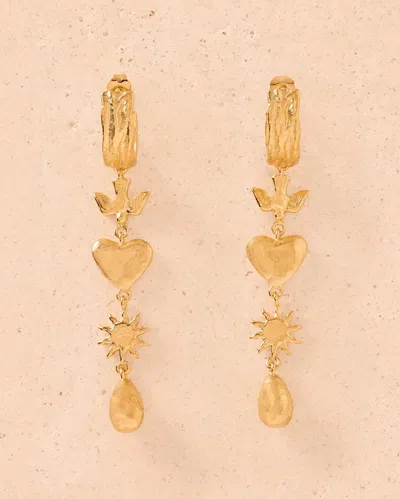 Agapée Amara Earrings In Orange