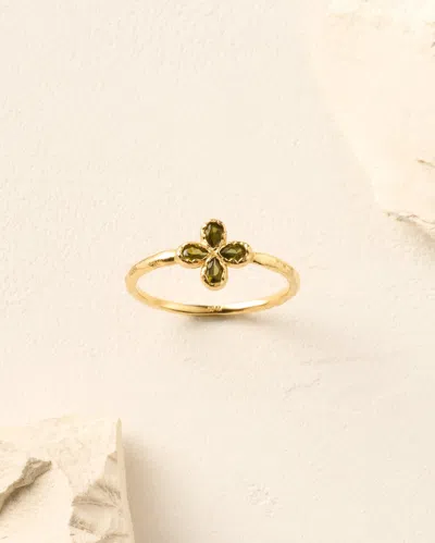 Agapée Fausta Mini Ring-m In Dark Green