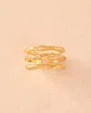 Agapée Iris Ring In Gold