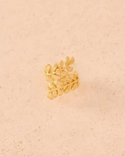 Agapée Laurea Ear Cuff In Gold