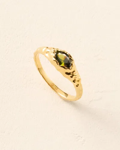 Agapée Maria Mini Green Ring-xs In Dark Green