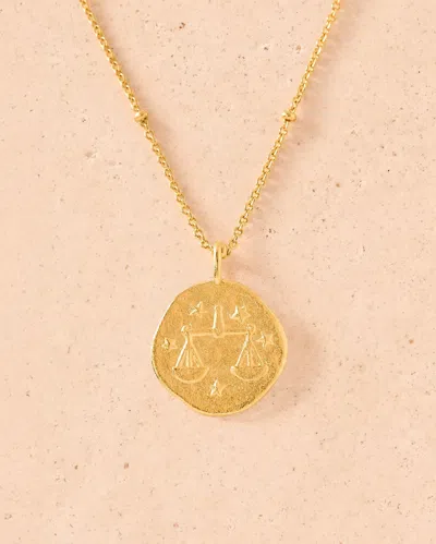 Agapée Zodiac Necklace-libra (23 September - 22 October) In Gold