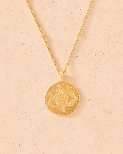Agapée Zodiac Necklace-scorpio (23 October - 22 November) In Gold