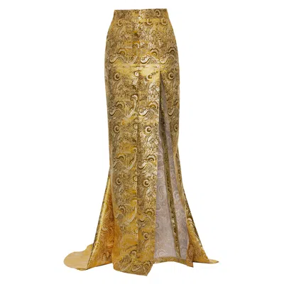 Agata Szybowska Women's Overgold Maxi Skirt In Gold