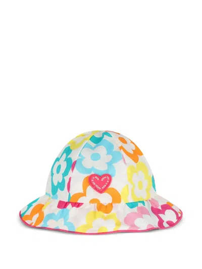Agatha Ruiz De La Prada Kids' Floral-print Hat In Purple