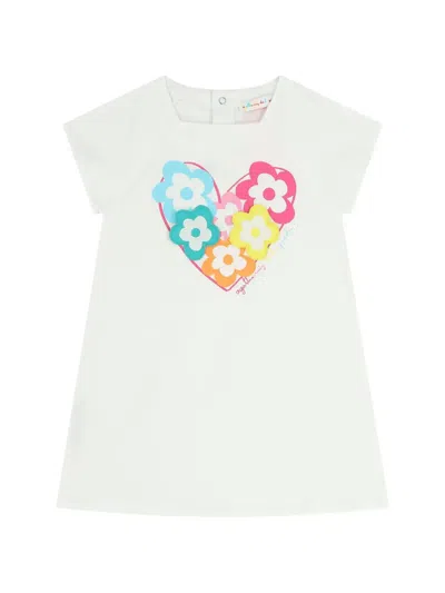 Agatha Ruiz De La Prada Kids' Flower-appliqué Dress In White