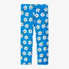AGATHA RUIZ DE LA PRADA AGATHA RUIZ DE LA PRADA GIRLS BLUE FLORAL COTTON TROUSERS