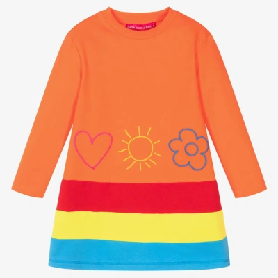 Agatha Ruiz De La Prada Kids'  Girls Orange Cotton Jersey Dress