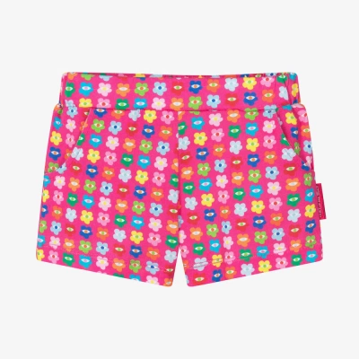Agatha Ruiz De La Prada Kids'  Girls Pink Cotton Floral Shorts