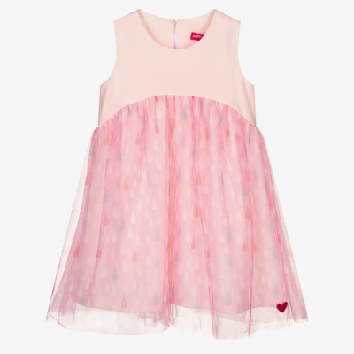 Agatha Ruiz De La Prada Kids'  Girls Pink Crêpe & Tulle Dress