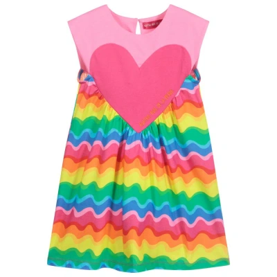 Agatha Ruiz De La Prada Kids'  Girls Pink Jersey Heart Dress
